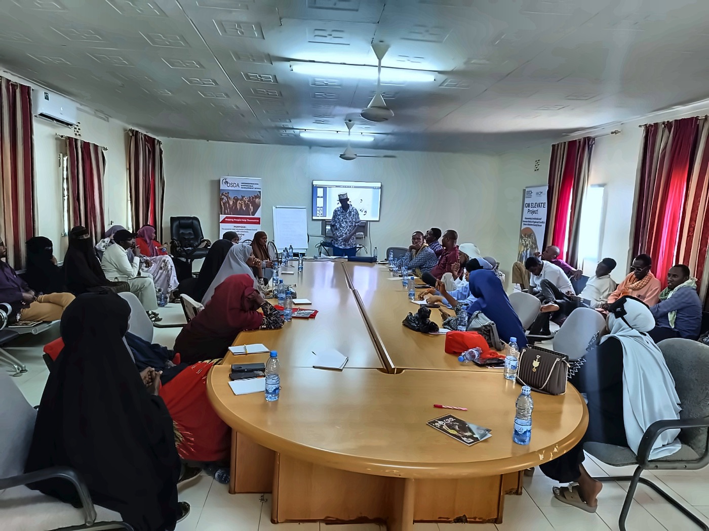TBCDA team facilitating a community workshop in Mandera